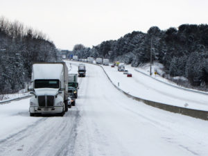 How Can Road Debris In Winter Cause Trucking Accidents
