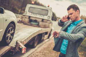 man calls lawyer after colliding with truck